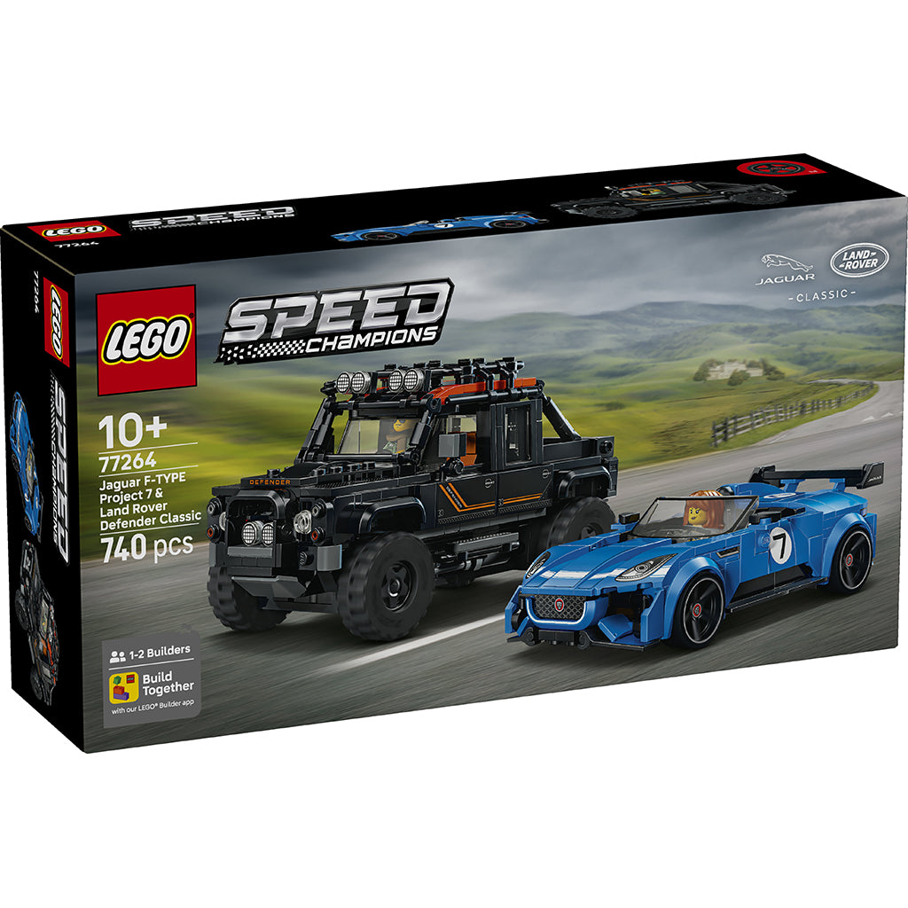 LEGO® Speed Champions Jaguar Project 7 og Land Rover Defender