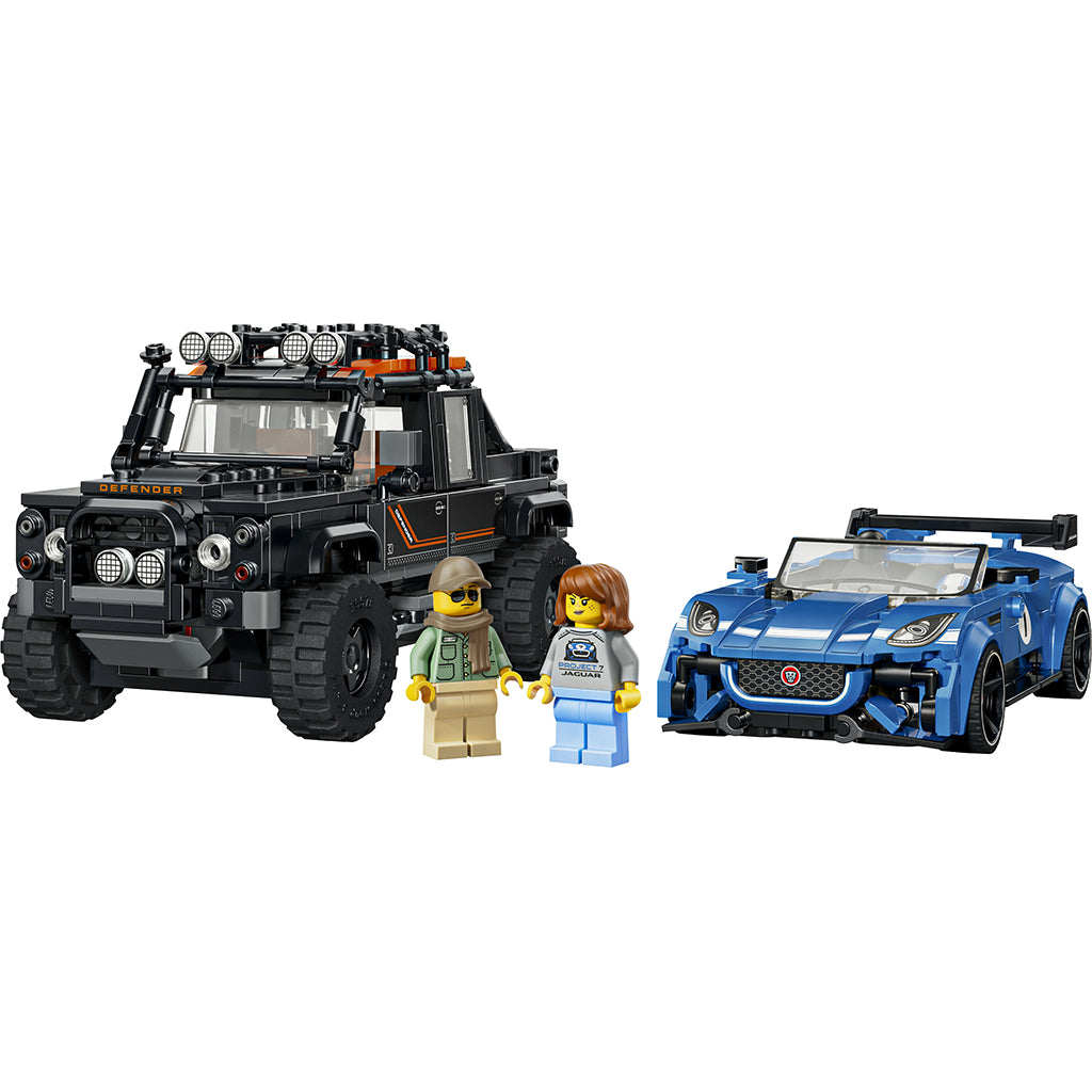 LEGO® Speed Champions Jaguar Project 7 og Land Rover Defender
