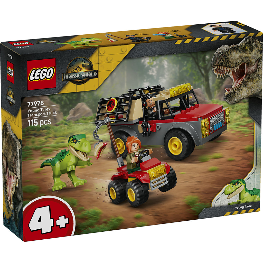 LEGO® Jurassic World Ung T. rex-transportvogn