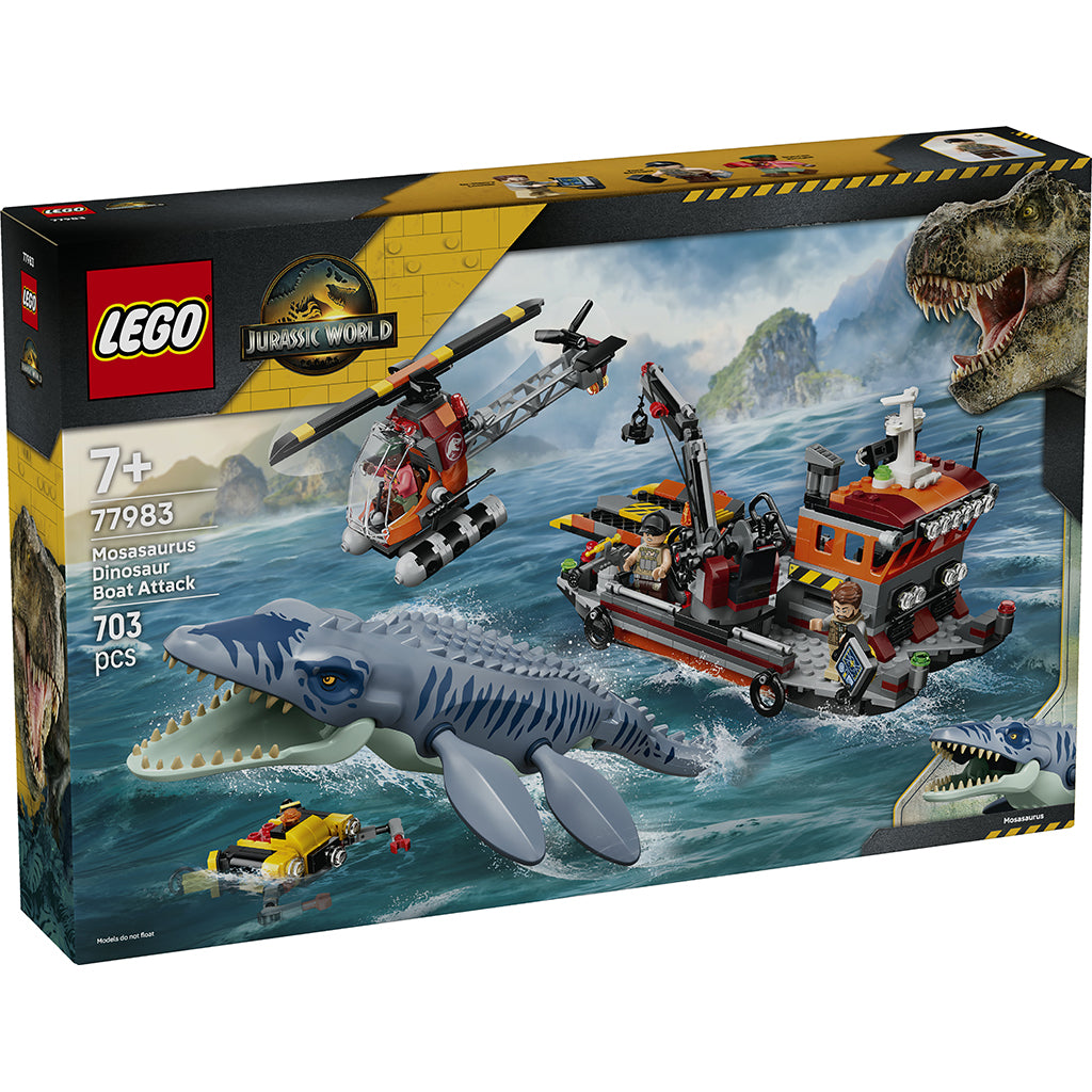 LEGO® Jurassic World Mosasaurus-dinosaurens bådangreb