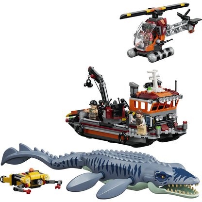 LEGO® Jurassic World Mosasaurus-dinosaurens bådangreb