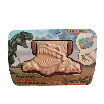 T-Rex Dinosaur, Kreativ æske m. mal selv dinosaur og hak-og-find dino æg