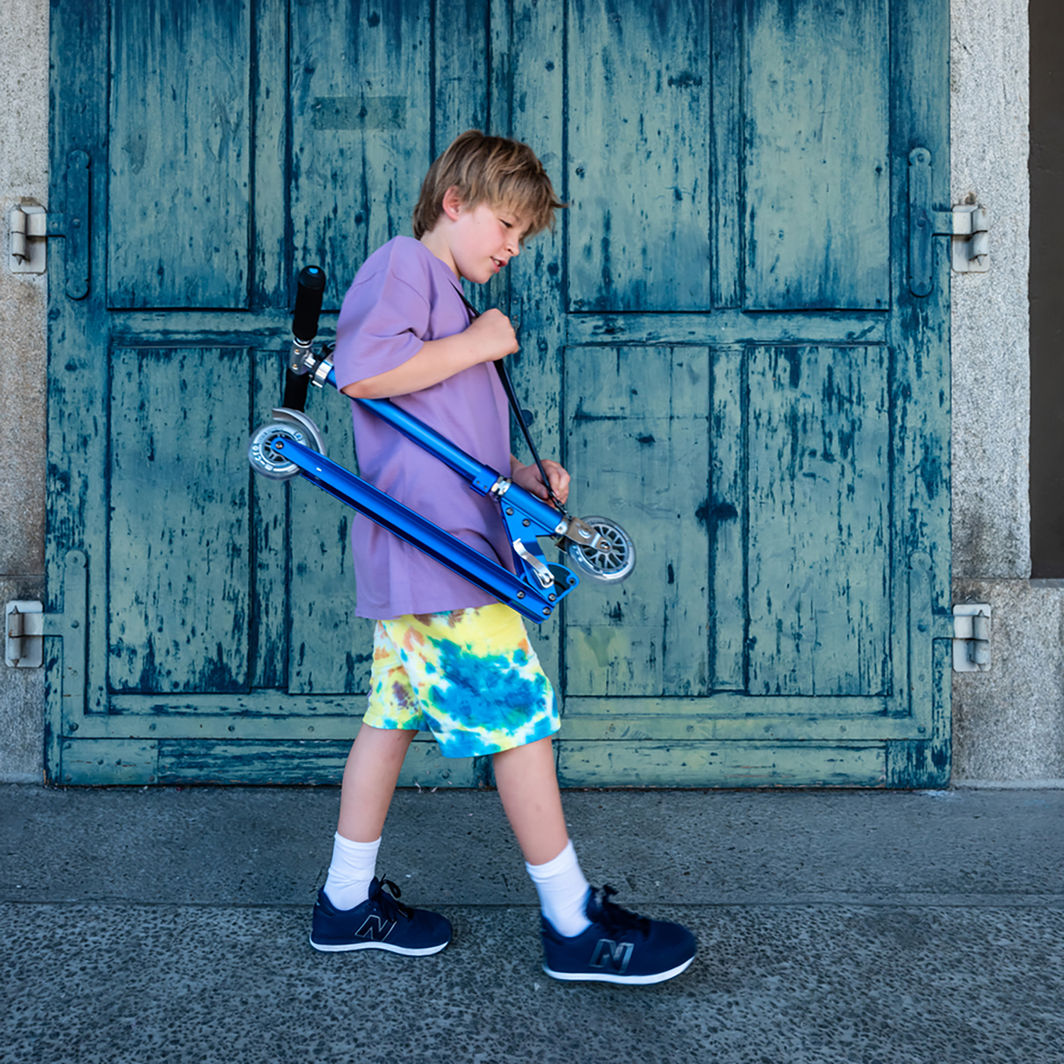 Micro Bærerem til løbehjul, Black Reflective