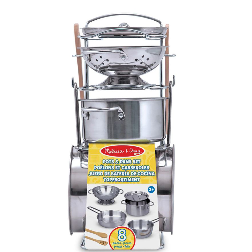 Melissa &amp; Doug gryder og pandesæt, 8 dele
