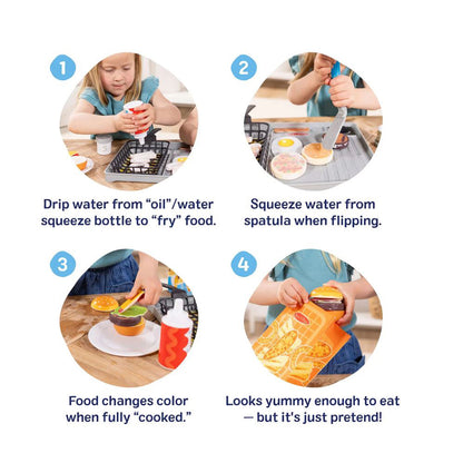 Melissa &amp; Doug Water Wow legemad m. vandaktiverede farveskift, grillbar