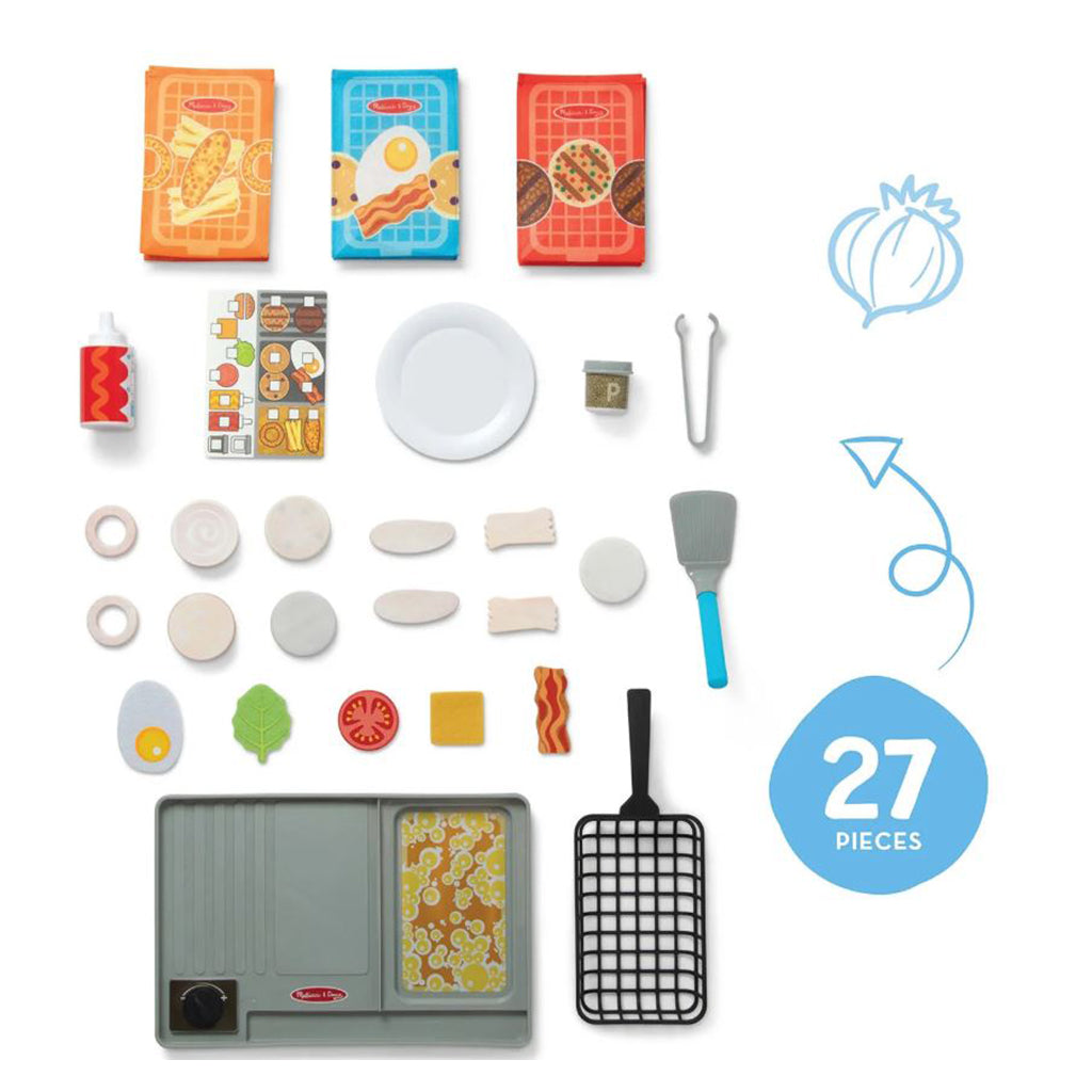 Melissa &amp; Doug Water Wow legemad m. vandaktiverede farveskift, grillbar