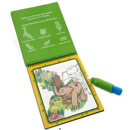 Melissa &amp; Doug Wow! Activity pad, Stempel-selv klistermærker - Jungle