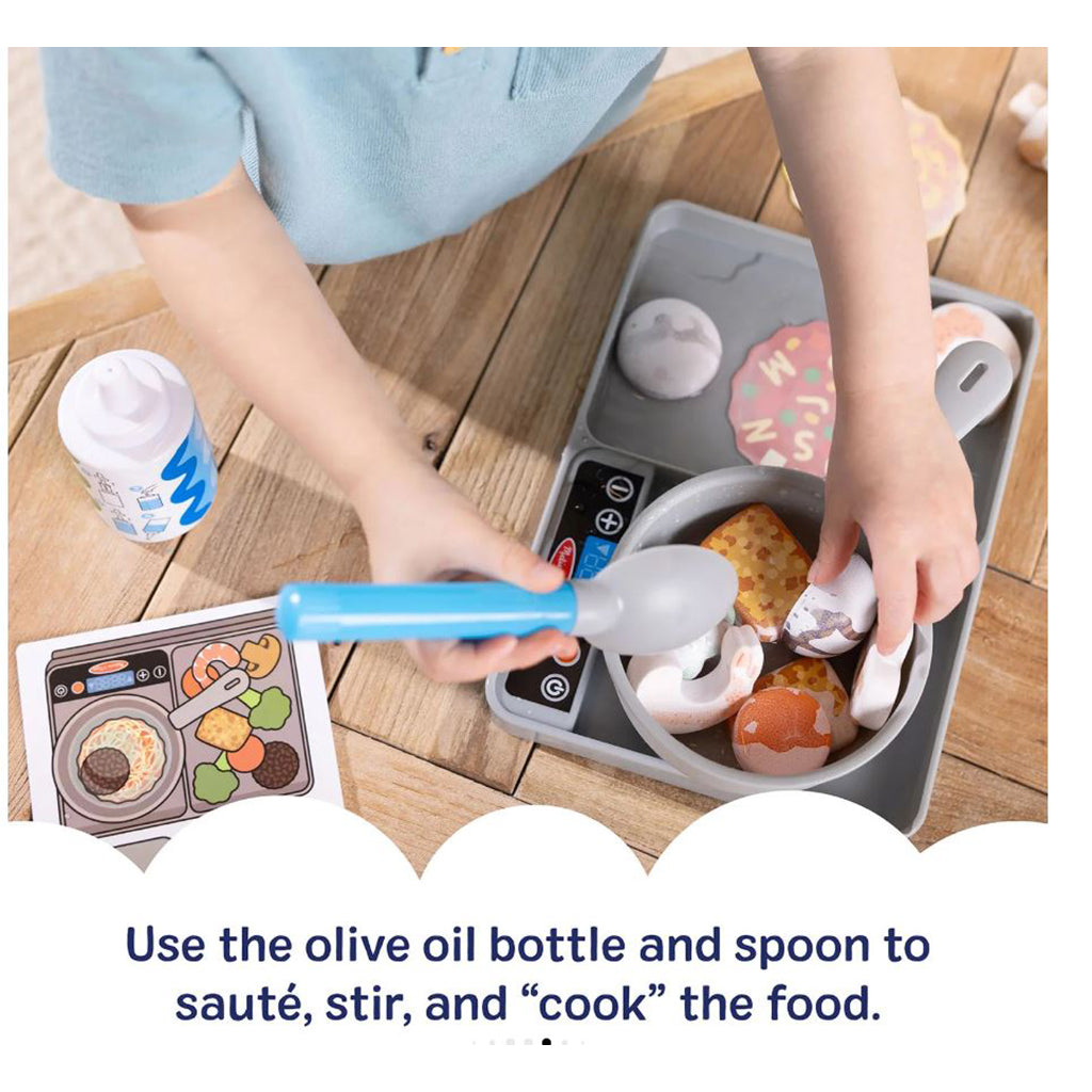 Melissa &amp; Doug Water Wow legemad m. vandaktiverede farveskift, Kogeplade m gryde