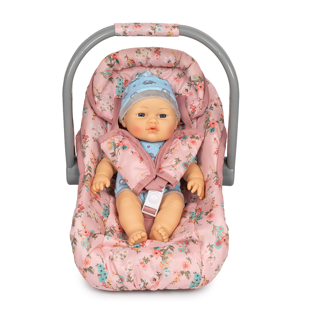 Mamamemo autostol til dukke, blomster