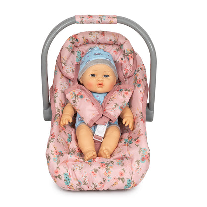 Mamamemo autostol til dukke, blomster