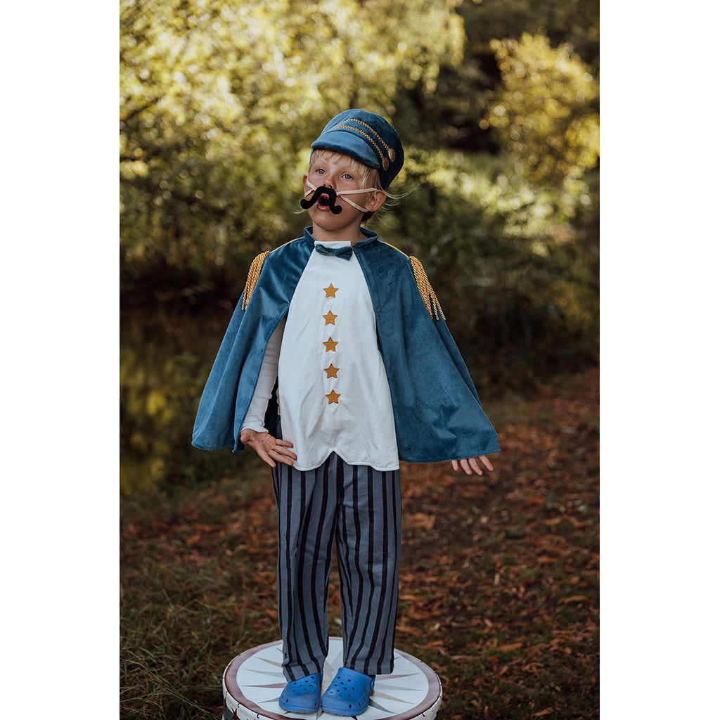 By Astrup Vintage Circus cirkusdirektørkappe, blå