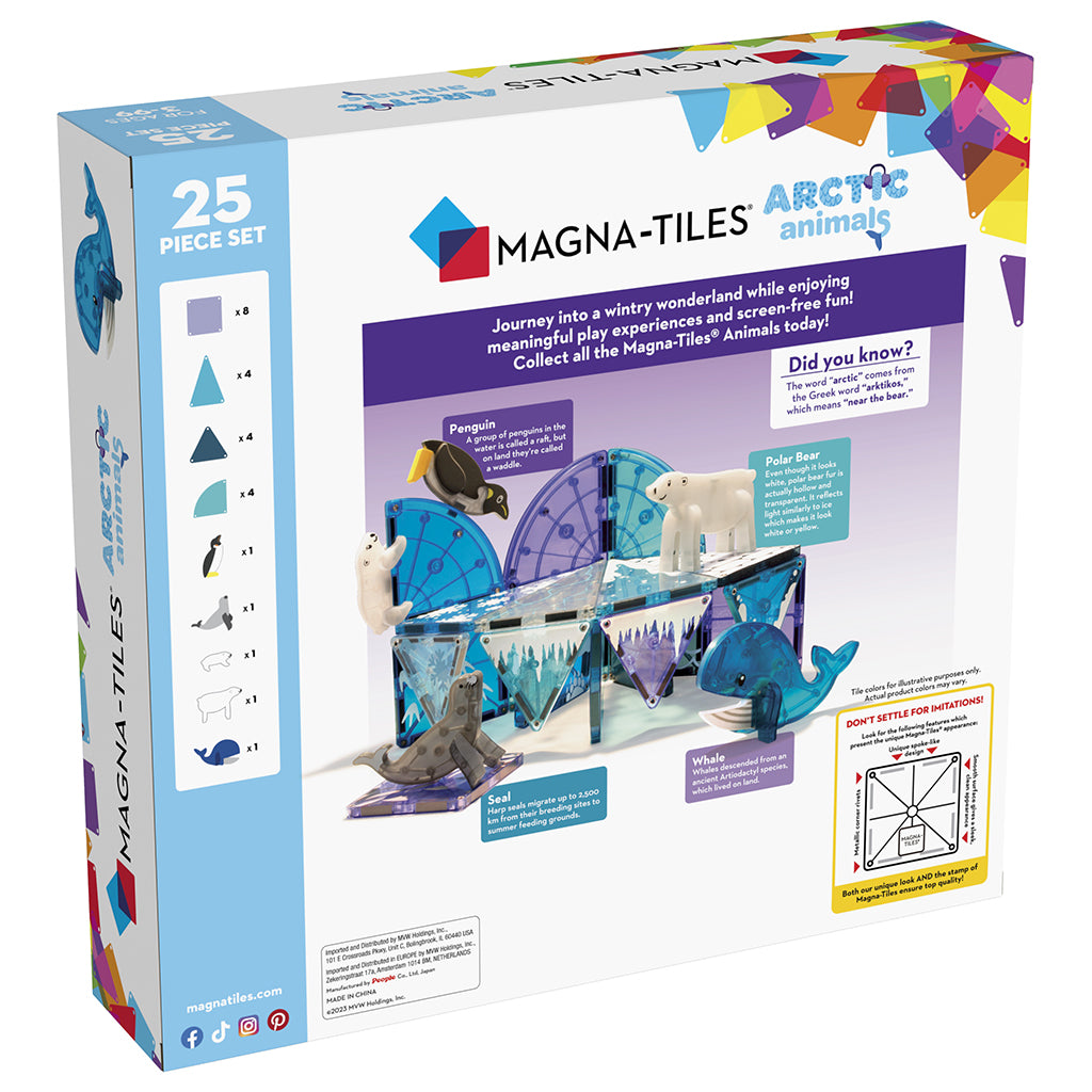 Magna-Tiles Magnetisk byggesæt, Artic animals - 25 dele