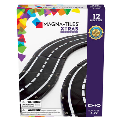 Magna-Tiles XTRAS, Ekstra vejbaner - 12 dele