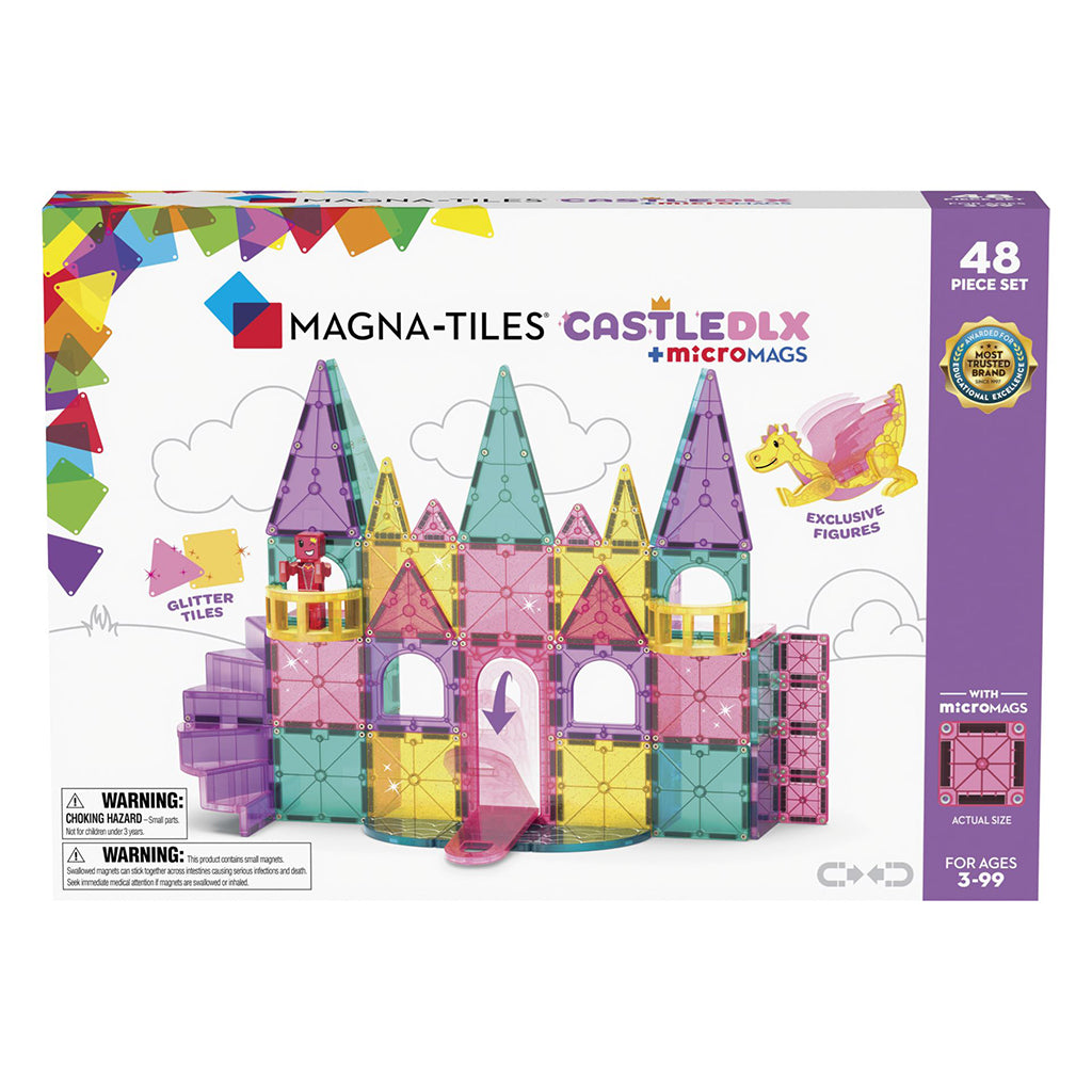 Magna-Tiles Deluxe Slot, Magnetisk byggesæt m. 48 dele