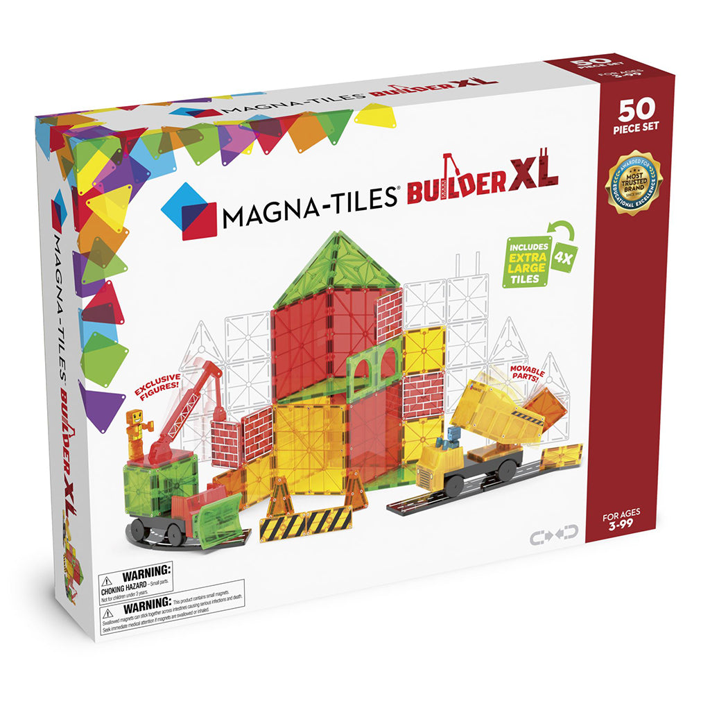 Magna-Tiles Byggepladesæt XL, Magnetisk byggesæt m 50 dele