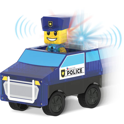 Magna-Tiles Magnetisk byggesæt, Politistation 36 dele