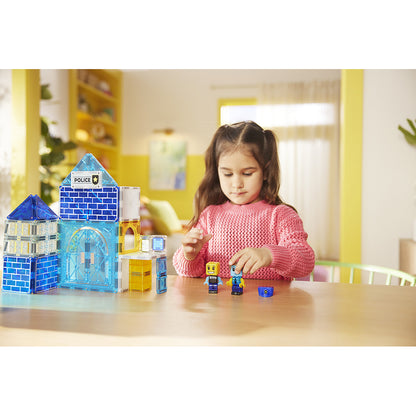 Magna-Tiles Magnetisk byggesæt, Politistation 36 dele