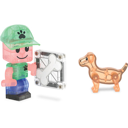 Magna-times Magnetisk Byggesæt, Hundedagpleje - 27 dele