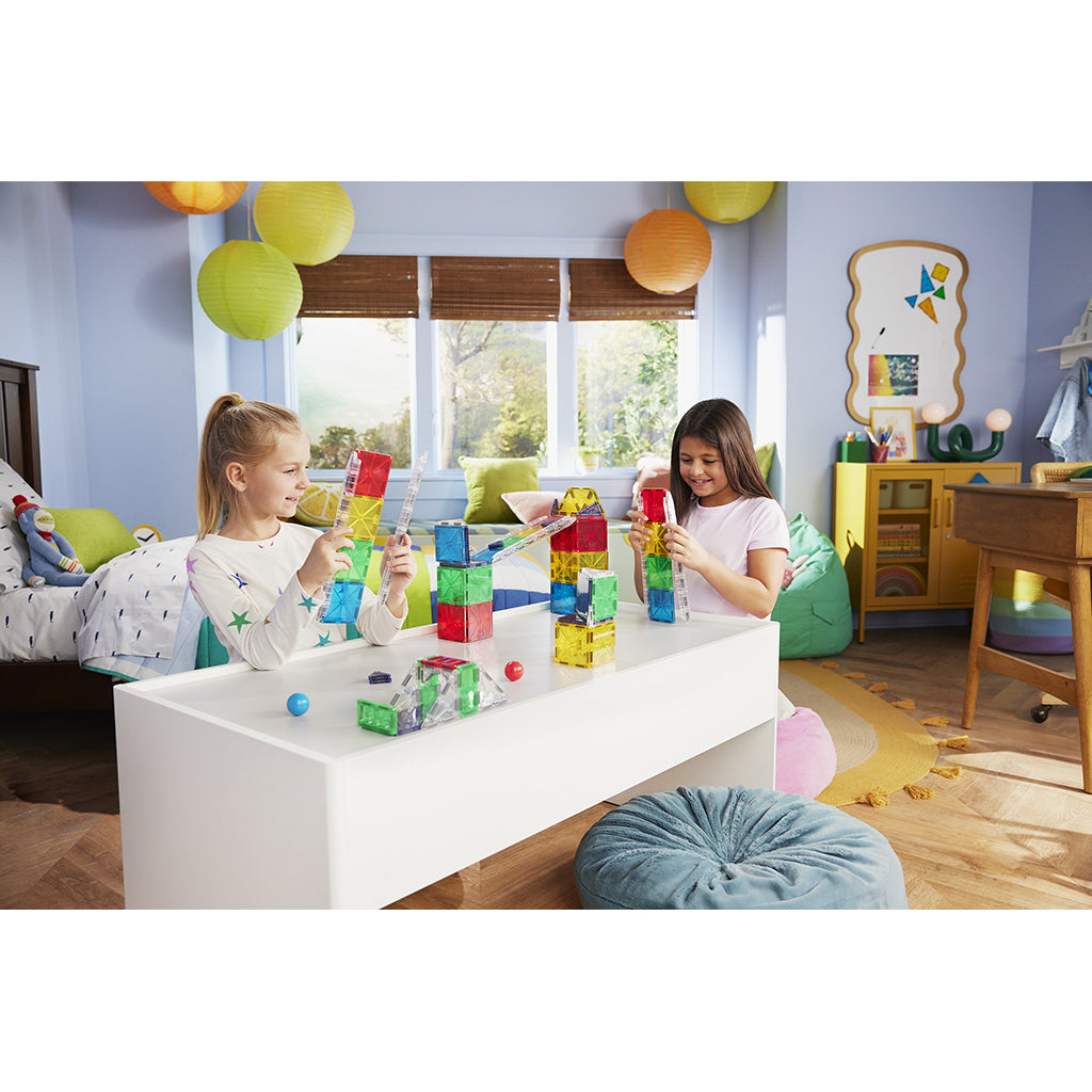 Magna-Tiles Magnetisk byggesæt, Rail Racer - dele