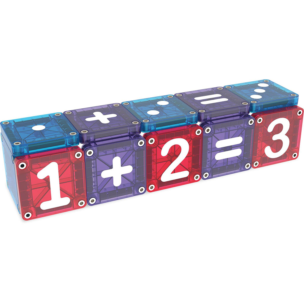 Magna-Tiles magnetisk byggesæt, Lær tal m. 56 dele