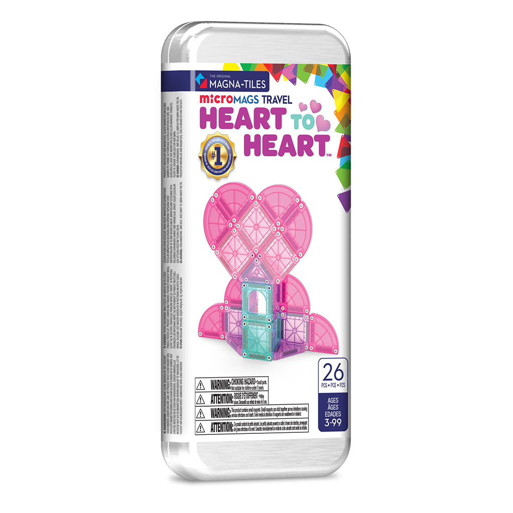 Magna-Tiles heart to Heart, rejsesæt m. 26 dele