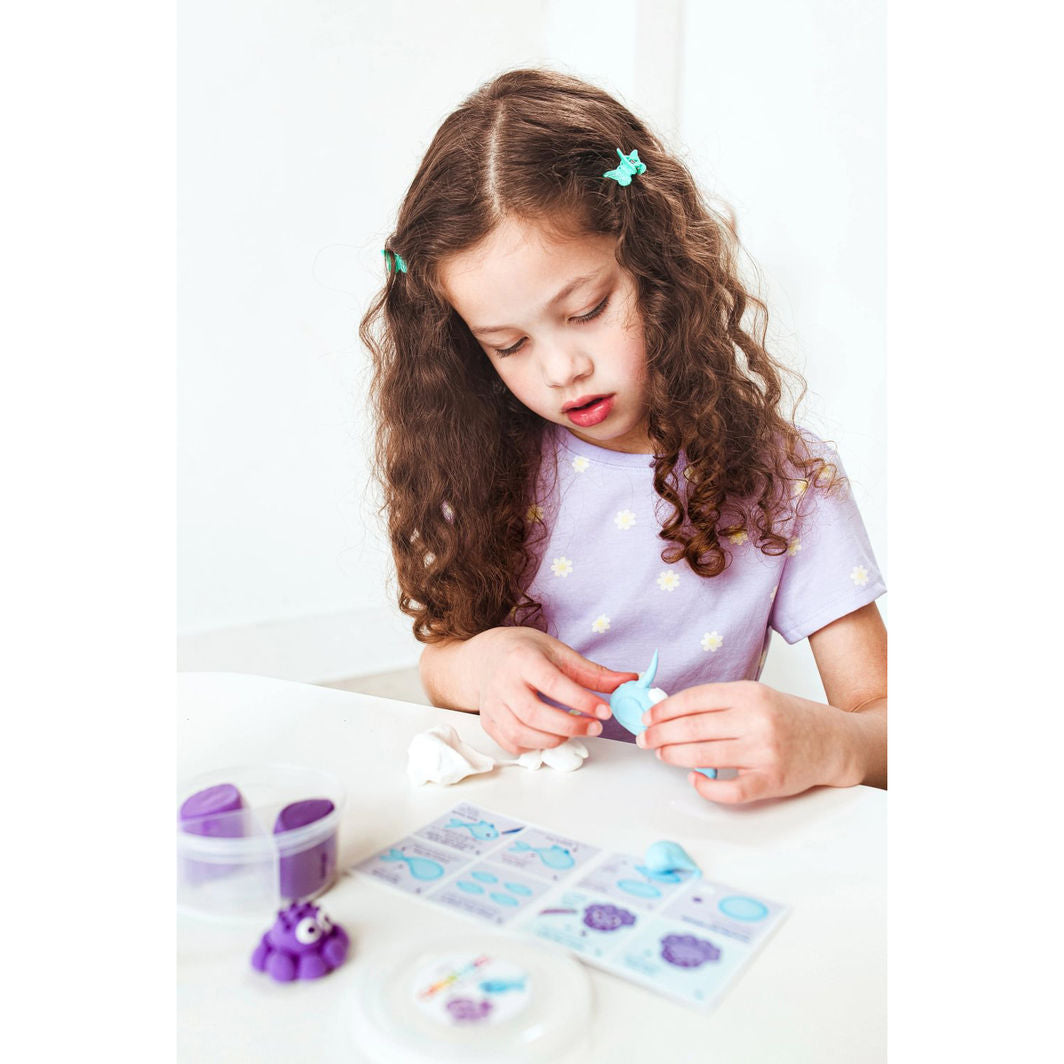 Ooly Selvhærdende ler - Ocean BFFs 4 farver - Creatibles