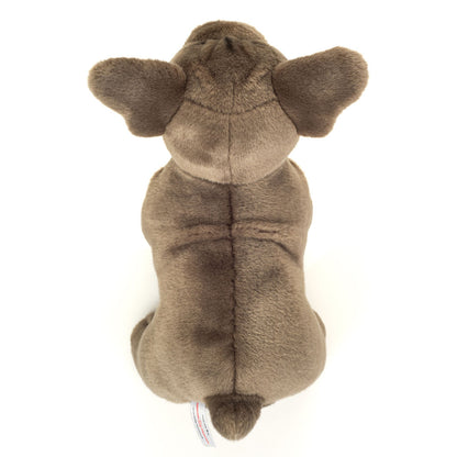Teddy Hermann bamse, Stående fransk bulldog, grå -  30 cm