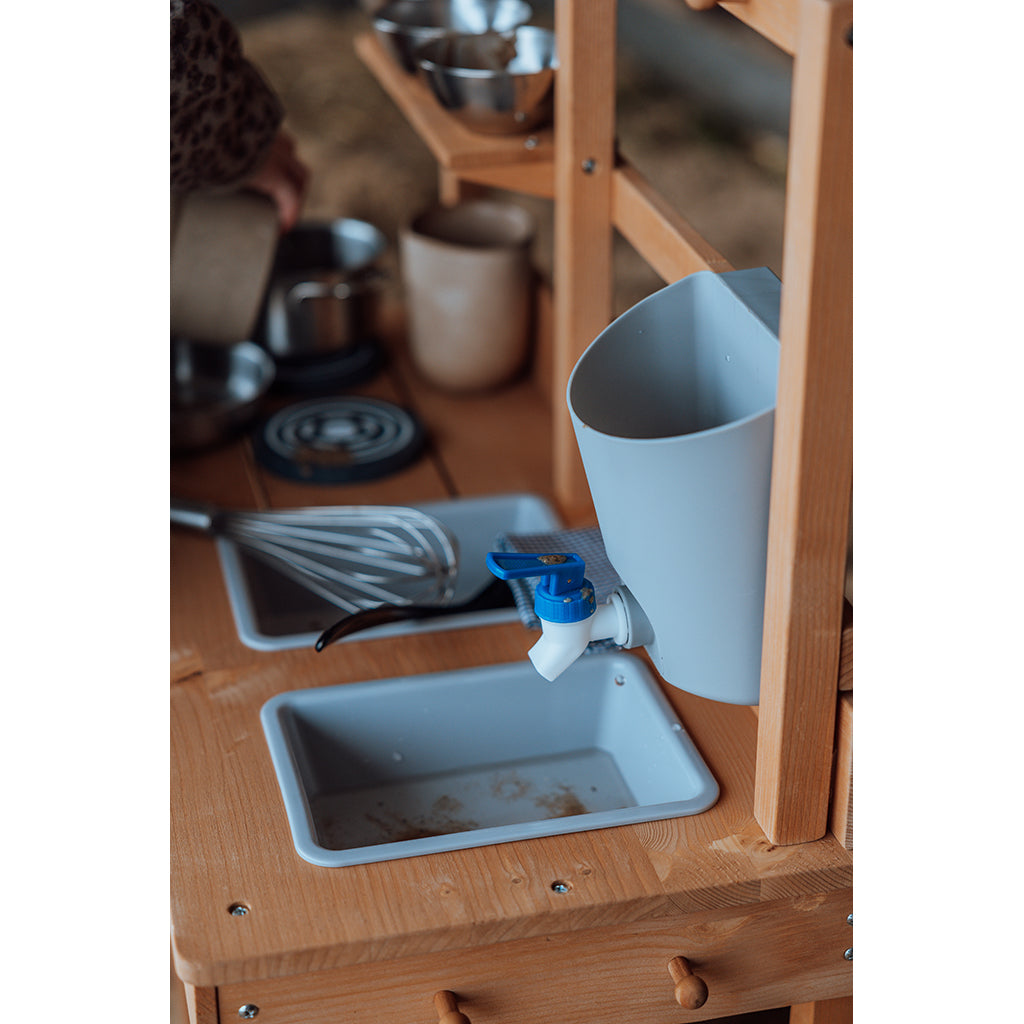 Mamamemo Mudkitchen, udekøkken i træ til leg med mudder