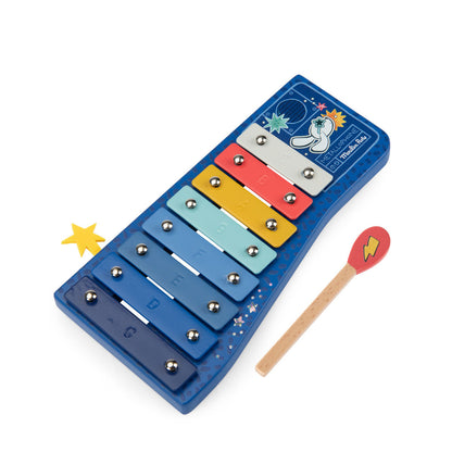 Moulin Roty Musikinstrument, Xylofon - Puce &amp; Pilou