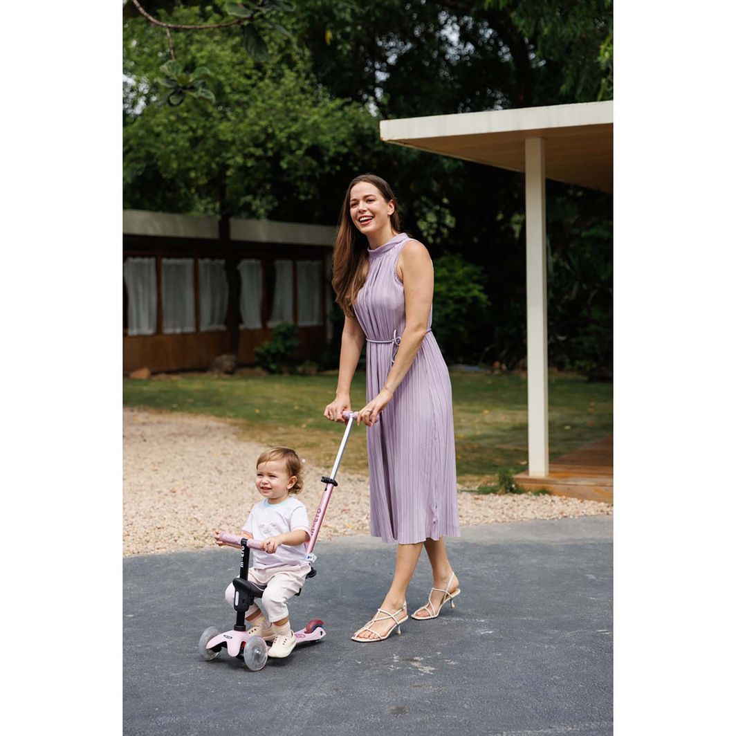 Micro løbehjul, Mini Deluxe LED, Rock &amp; Go - Dusty Rose