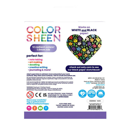 Ooly Gelpen 12 stk, Color Sheen Metallic