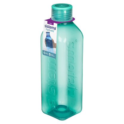 Sistema drikkedunk, Square bottle, 1 L - Minty teal