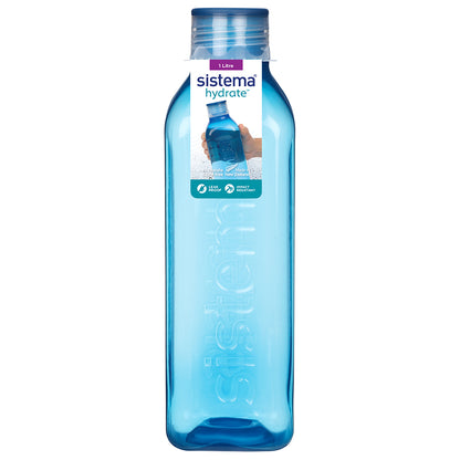Sistema drikkedunk, Square bottle, 1 L - Ocean blue