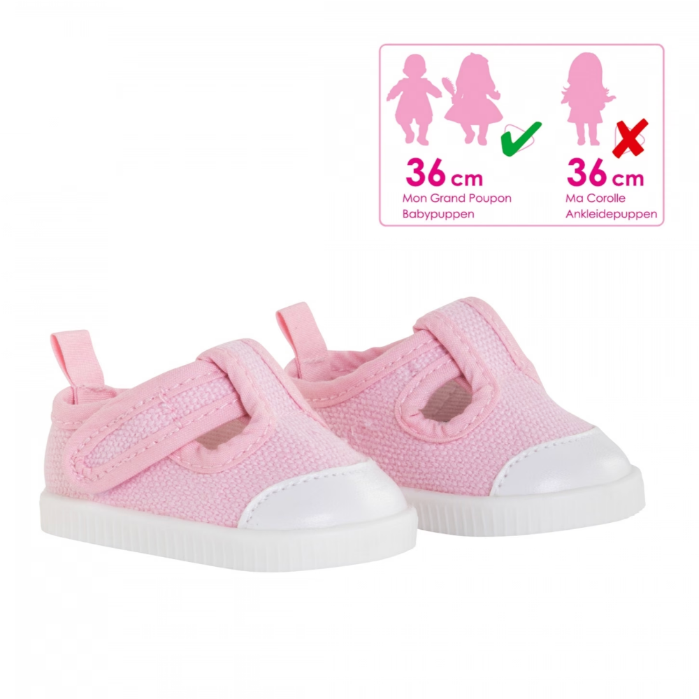 Corolle dukkesko Mon Grand 36 cm, Rosa sneakers