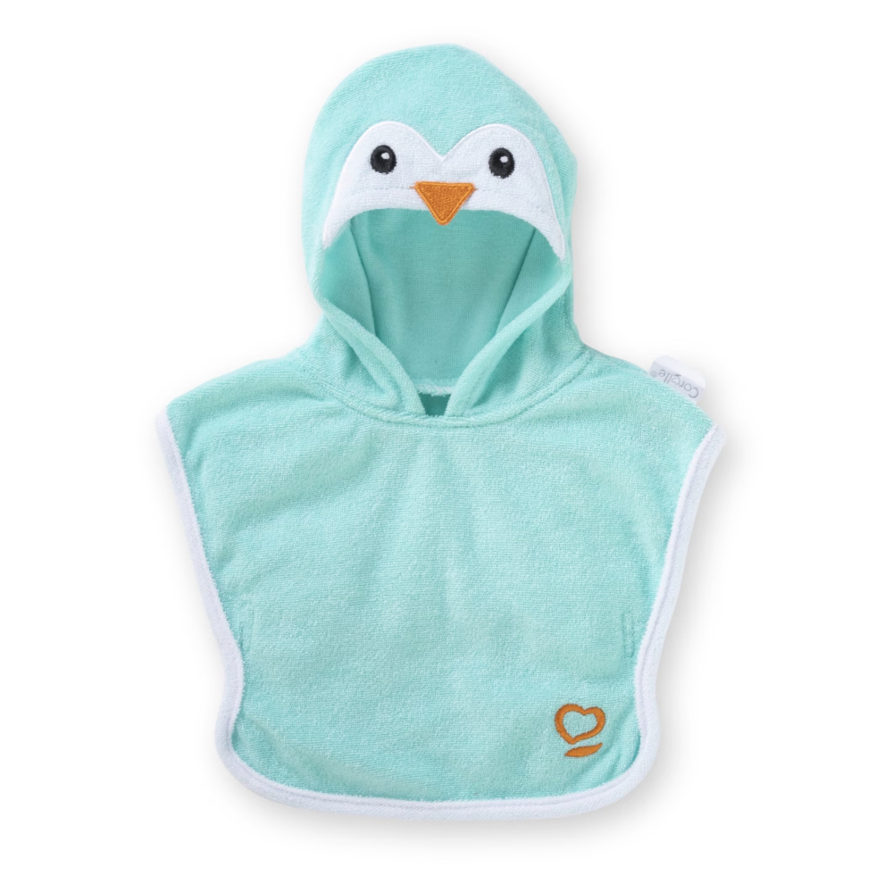 Corolle dukketøj, badeponcho pingvin - 36 cm