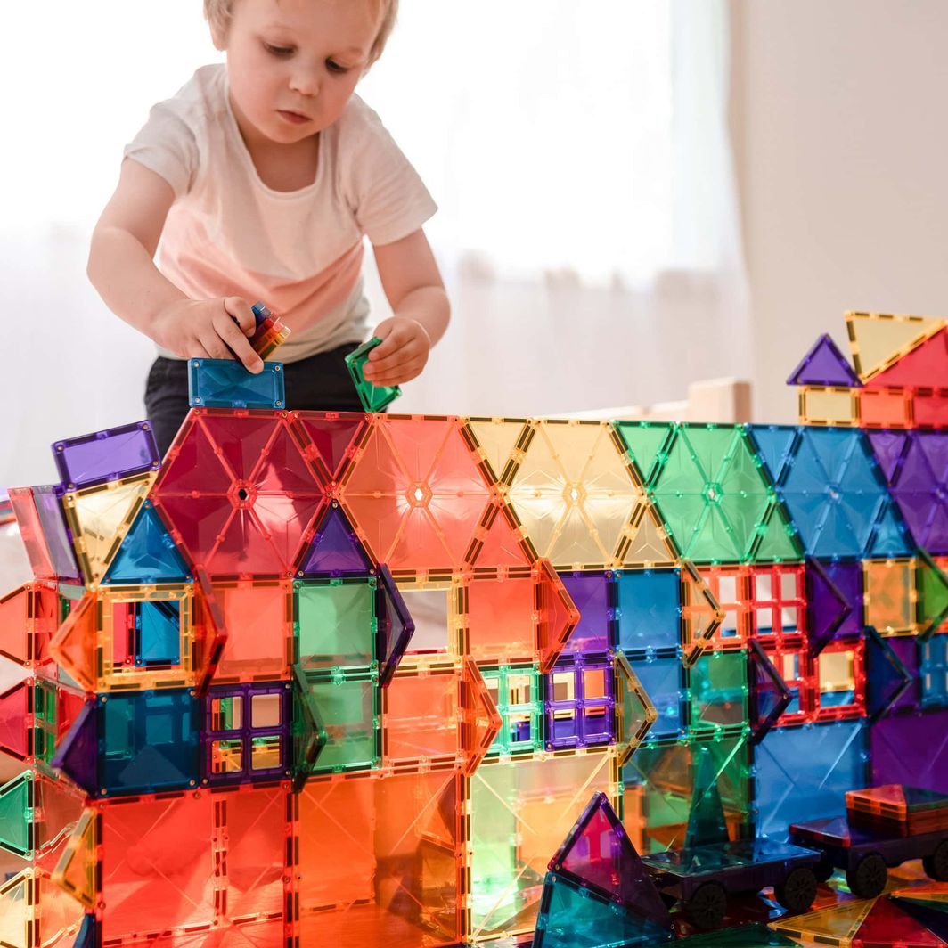 Connetix Mega Pack, Magnetisk byggesæt m. 212 dele - Rainbow