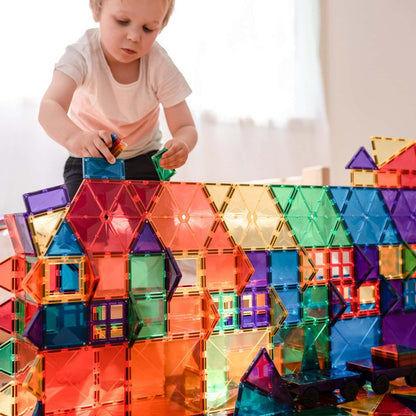 Connetix Mega Pack, Magnetisk byggesæt m. 212 dele - Rainbow