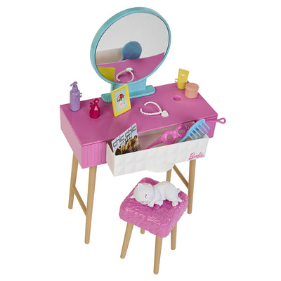 Barbie Classic dukke med soveværelsesmøbler og tilbehør