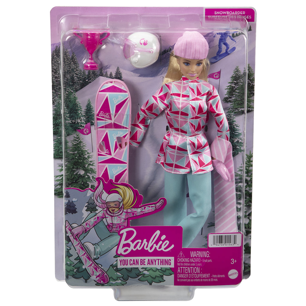 Barbie dukke som snowboarder