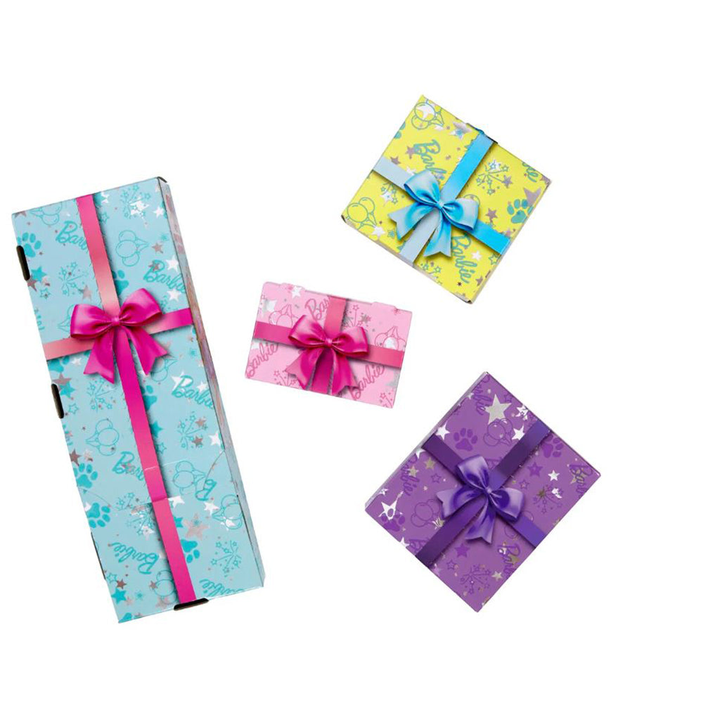 Barbie Party Unboxed dukke m blond håret og 10 overraskelser