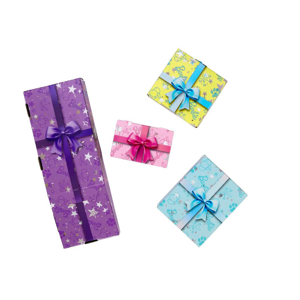 Barbie Party Unboxed dukke m sort håret og 10 overraskelser