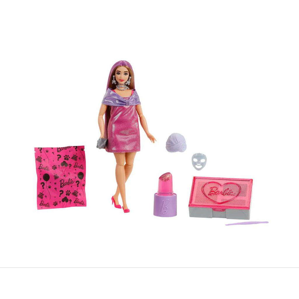 Barbie Glam Party Unboxed, Pink Curvy dukke