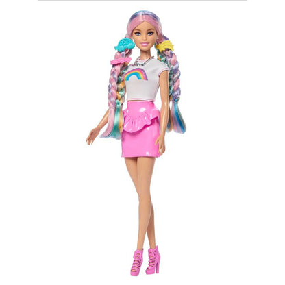 Barbie Rainbow Sparkle Hair dukke