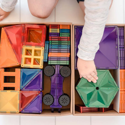 Connetix Mega Pack, Magnetisk byggesæt m. 212 dele - Rainbow