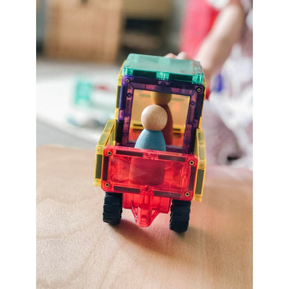 Connetix Motion Pack, Magnetisk byggesæt m. 24 dele - Rainbow