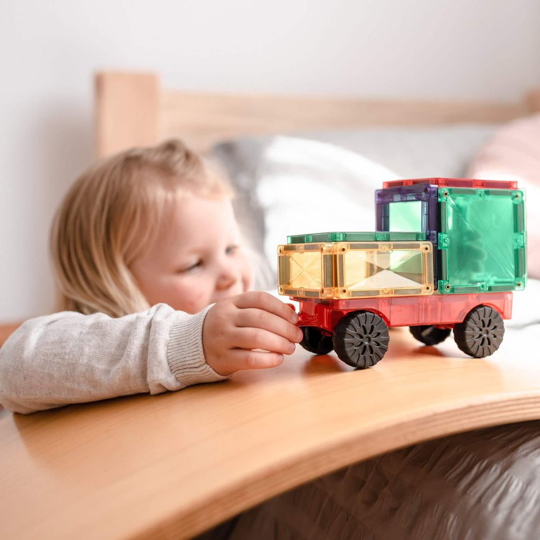 Connetix Motion Pack, Magnetisk byggesæt m. 24 dele - Rainbow