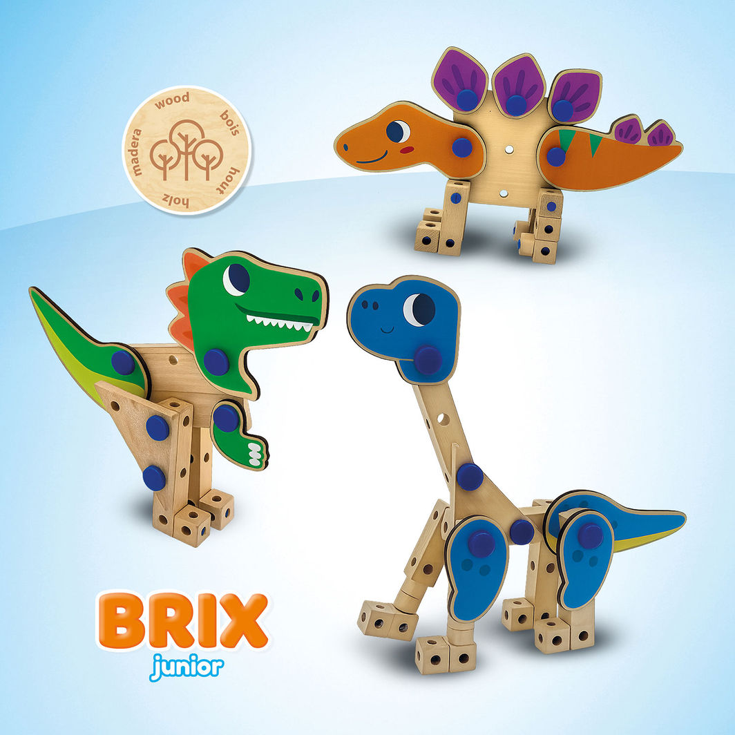 SES Creative Brix Junior, byggelegetøj - Dinosaurer