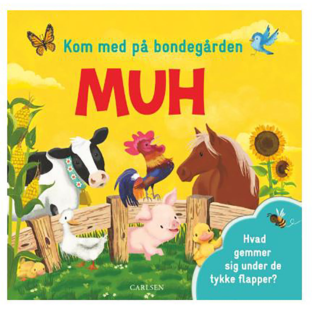 Forlaget Carlsen, flapbog - Kom med på bondegården: MUH
