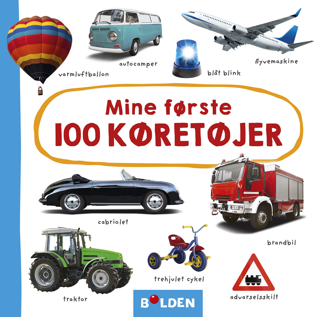 Forlaget Bolden, papbog - Mine første 100 køretøjer