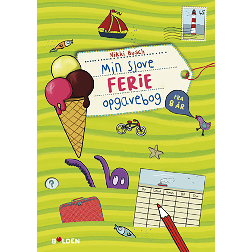 Opgavebog, Min sjove ferie opgavebog - Fra 8 år